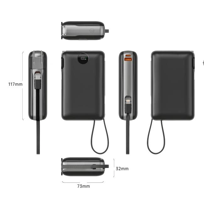 20000mAh Power Banks With Built in Cable factory